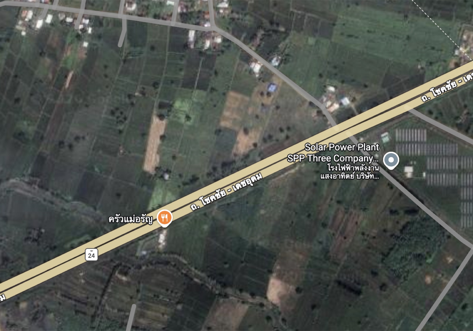 Locate a yellow road