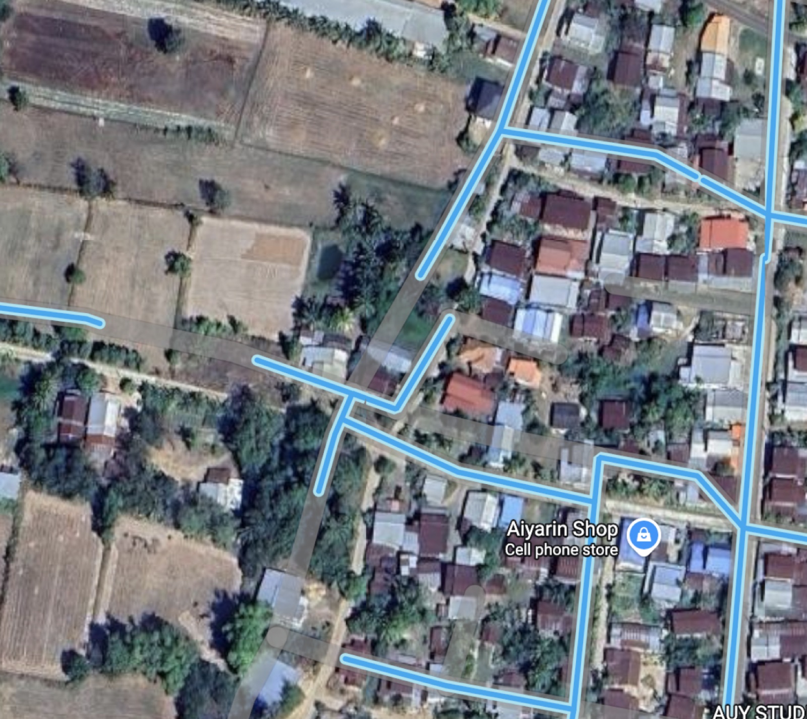 Street View gaps used to identify an incorrectly mapped road
